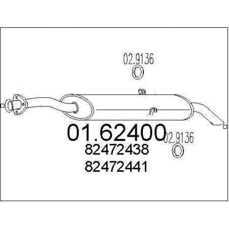 Silencieux arrière MTS