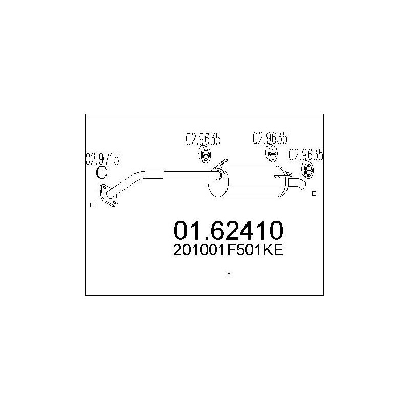 Silencieux arrière MTS