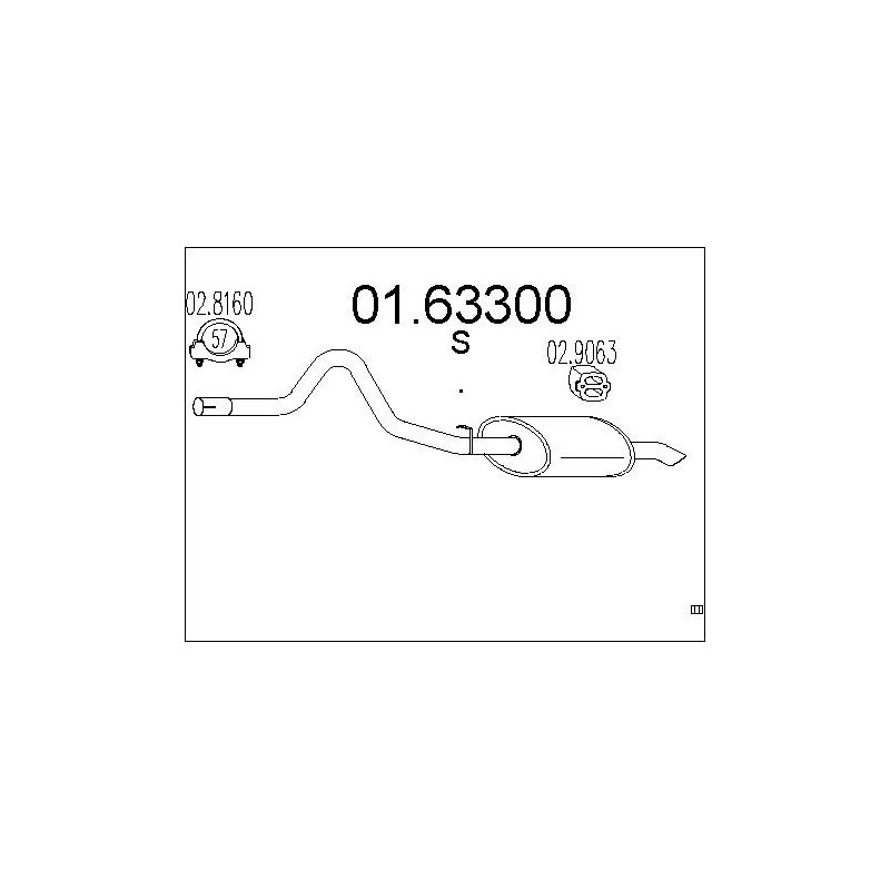 Silencieux arrière MTS