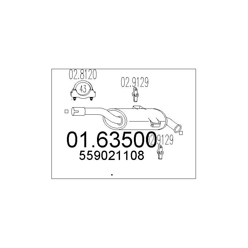 Silencieux arrière MTS