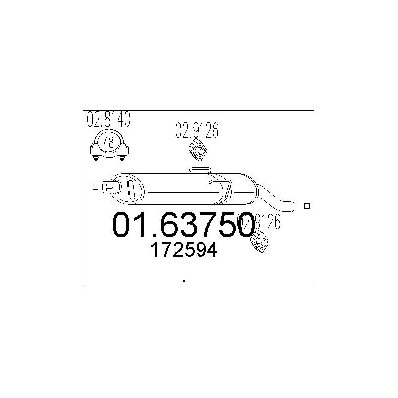 Silencieux arrière MTS