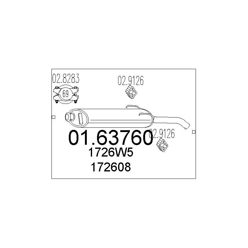 Silencieux arrière MTS