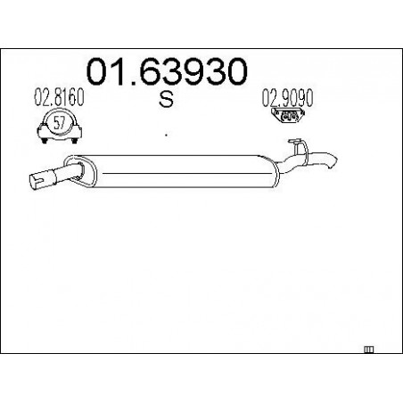Silencieux arrière MTS