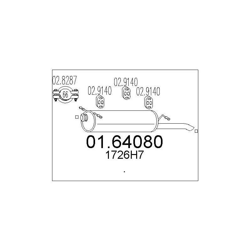 Silencieux arrière MTS