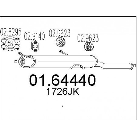 Silencieux arrière MTS