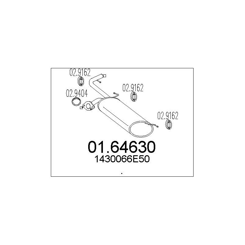 Silencieux arrière MTS