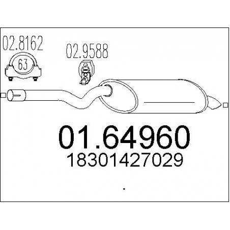 Silencieux arrière MTS