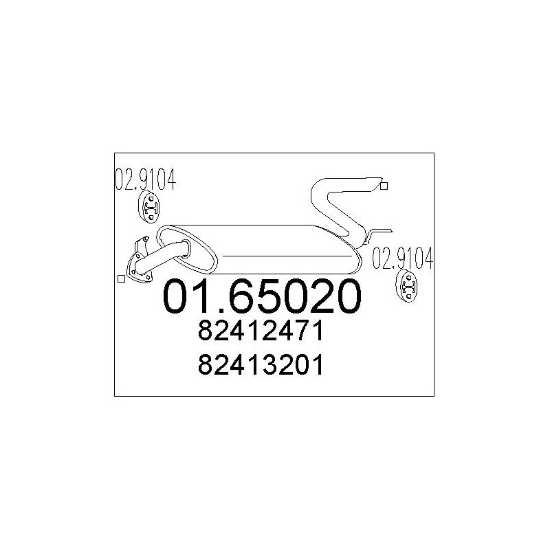 Silencieux arrière MTS