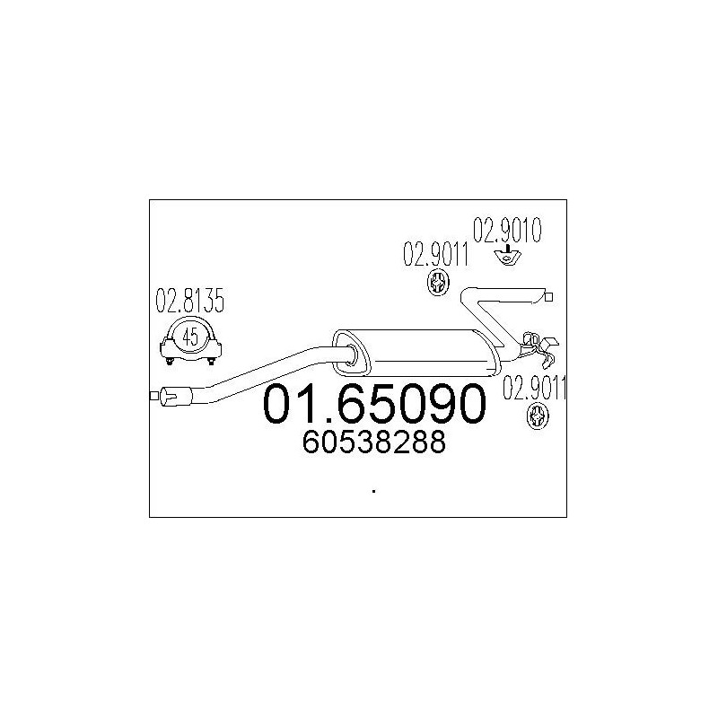 Silencieux arrière MTS