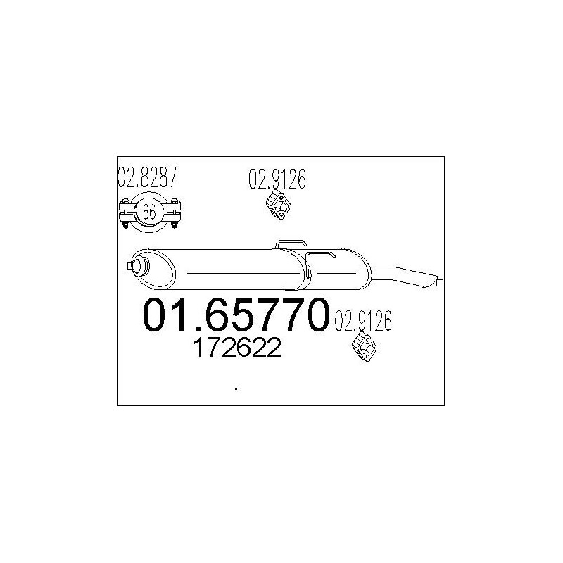 Silencieux arrière MTS