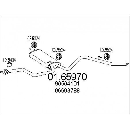 Silencieux arrière MTS