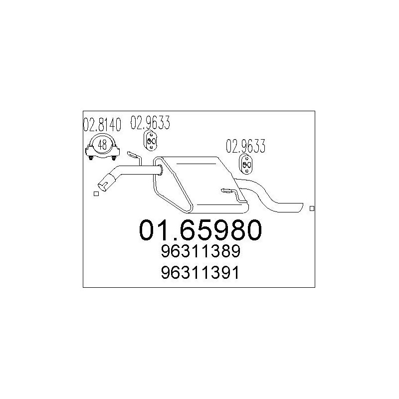 Silencieux arrière MTS