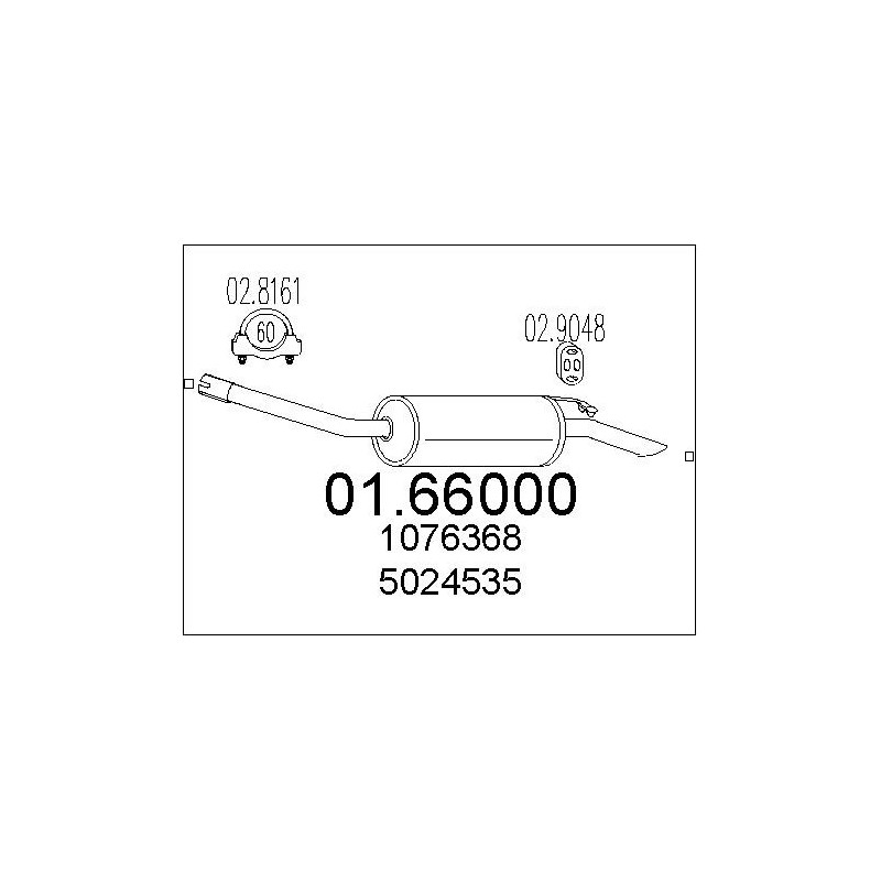 Silencieux arrière MTS