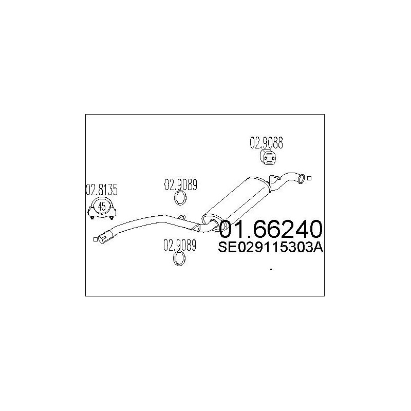 Silencieux arrière MTS
