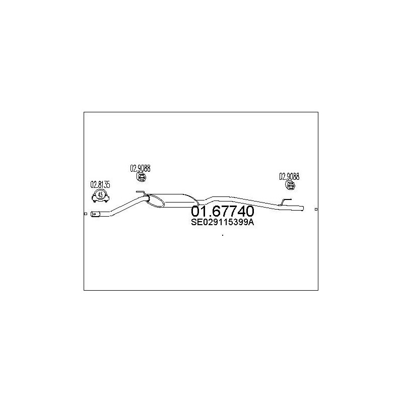 Silencieux arrière MTS
