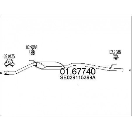 Silencieux arrière MTS