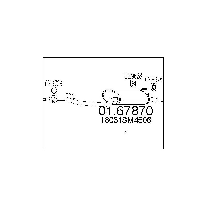 Silencieux arrière MTS