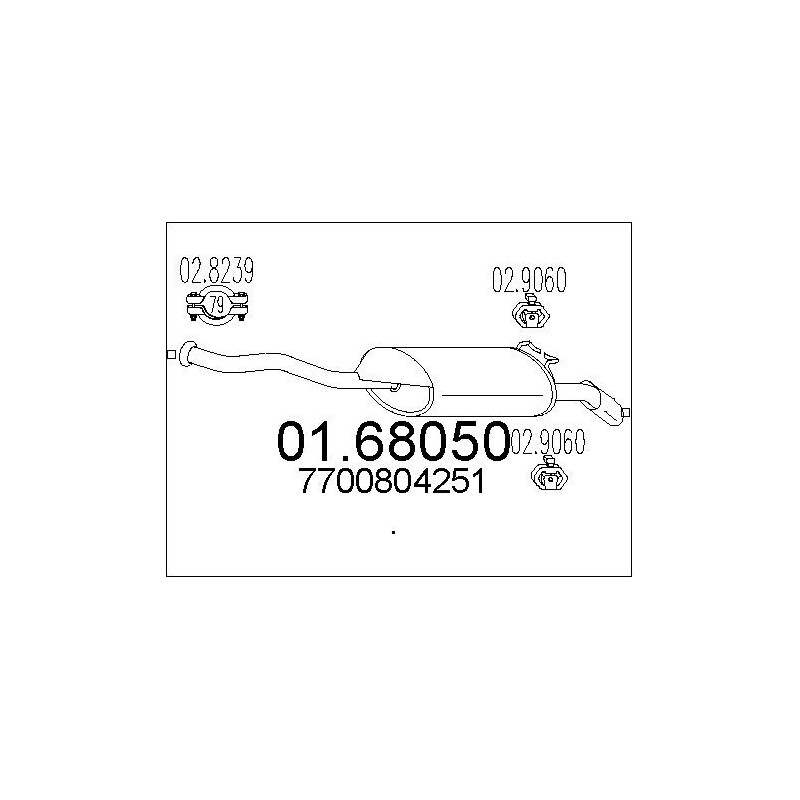 Silencieux arrière MTS