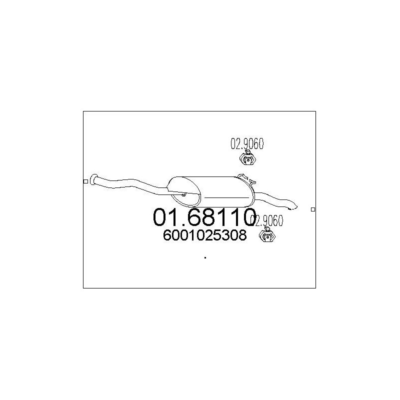 Silencieux arrière MTS