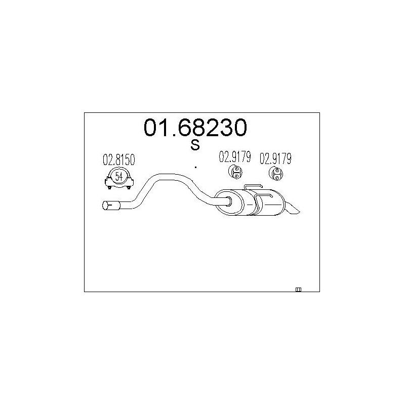 Silencieux arrière MTS