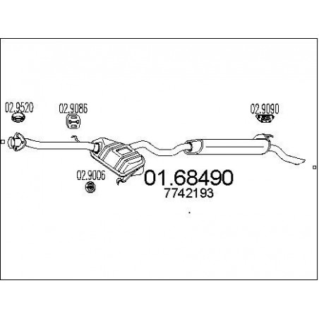 Silencieux arrière MTS