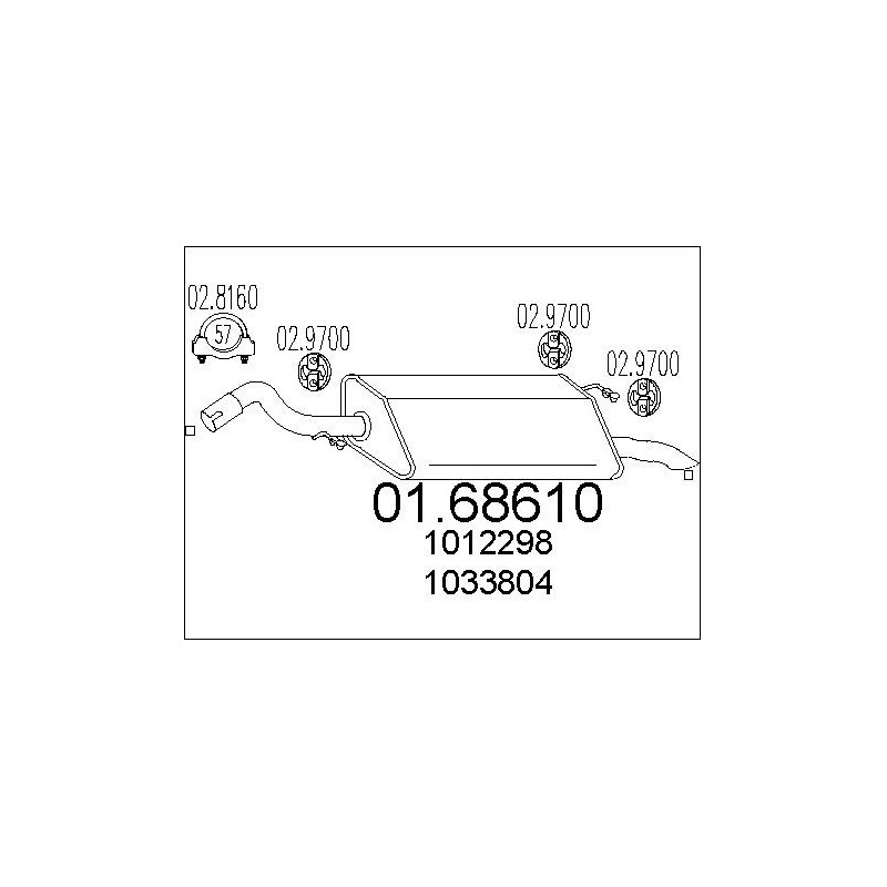 Silencieux arrière MTS