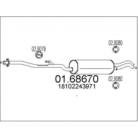 Silencieux arrière MTS