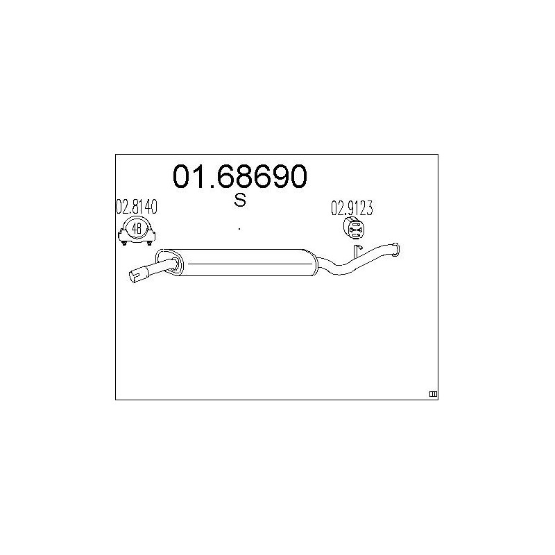 Silencieux arrière MTS