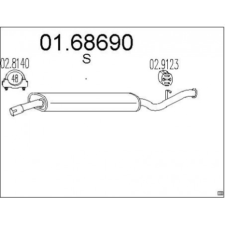 Silencieux arrière MTS