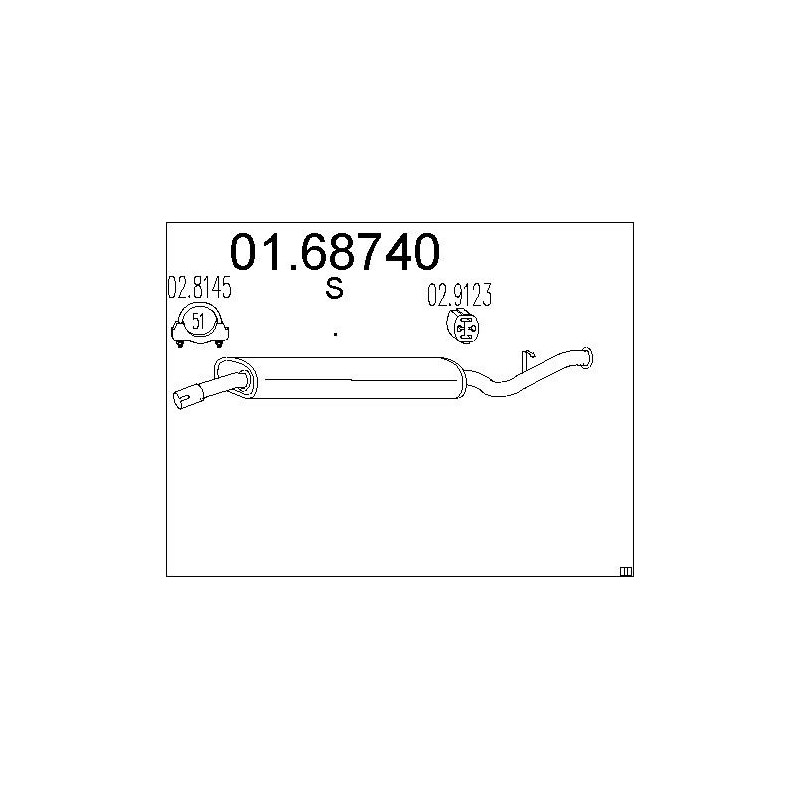 Silencieux arrière MTS