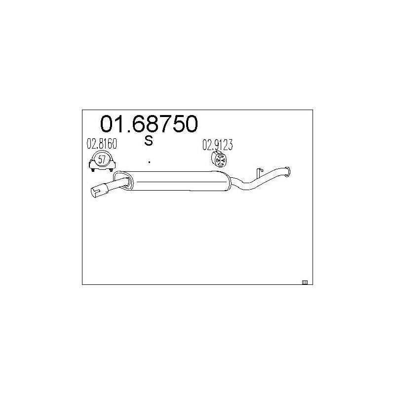 Silencieux arrière MTS