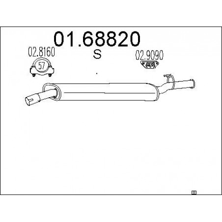 Silencieux arrière MTS