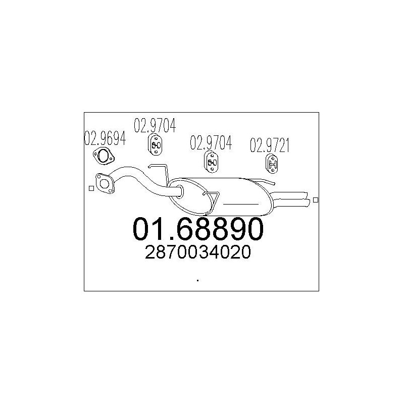 Silencieux arrière MTS