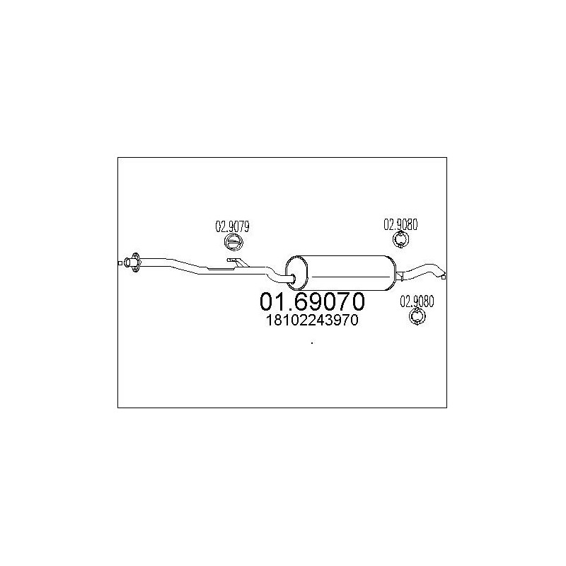 Silencieux arrière MTS
