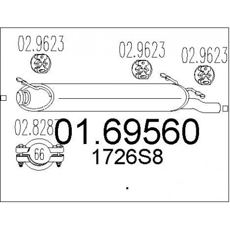 Silencieux arrière MTS