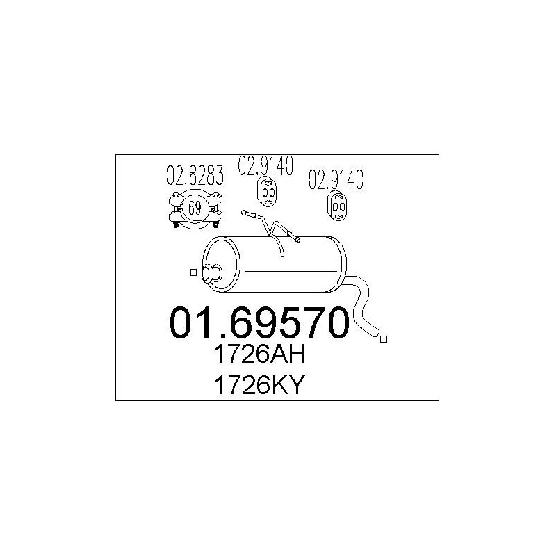Silencieux arrière MTS