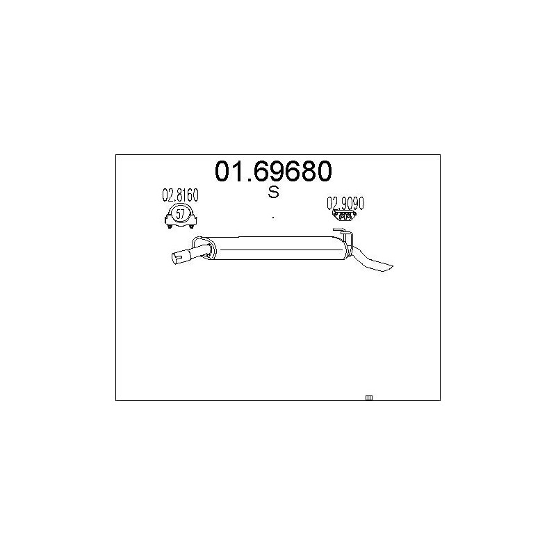 Silencieux arrière MTS