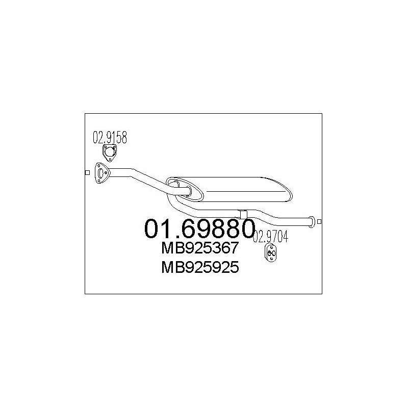 Silencieux arrière MTS