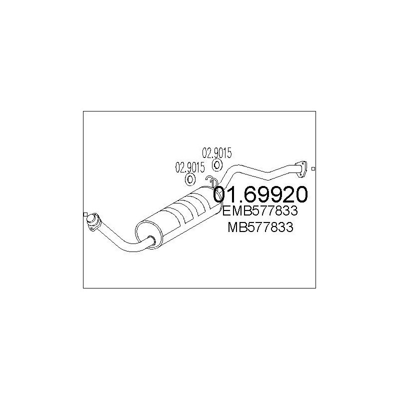 Silencieux arrière MTS