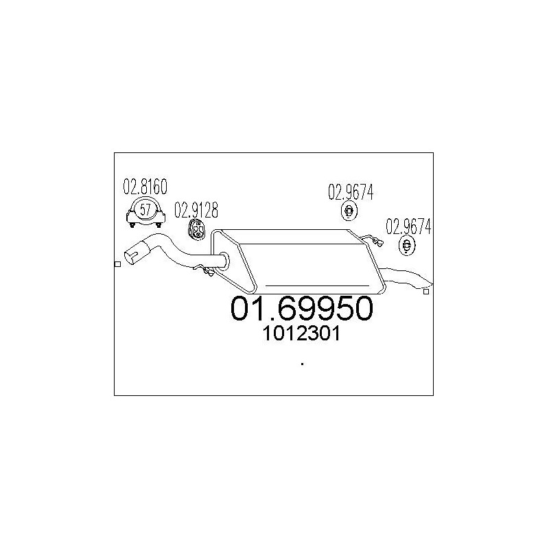 Silencieux arrière MTS