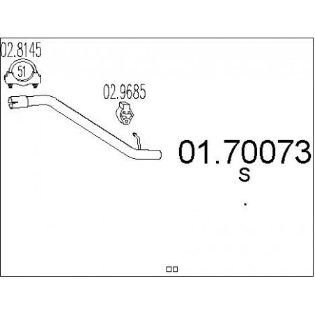 Tuyau d'échappement MTS