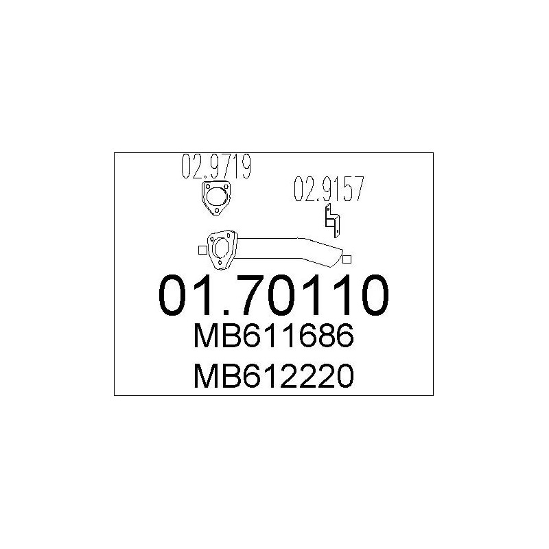 Tuyau d'échappement MTS