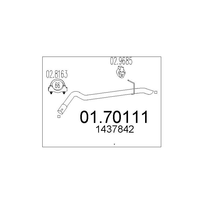Tuyau d'échappement MTS