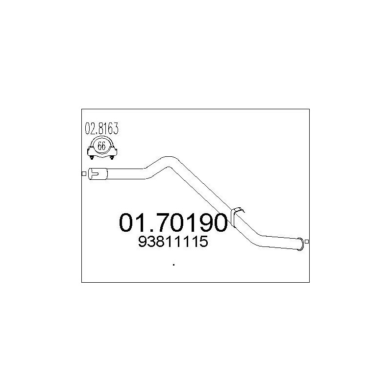 Tuyau d'échappement MTS