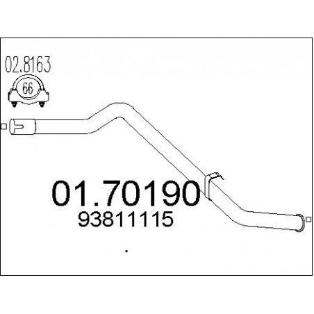 Tuyau d'échappement MTS