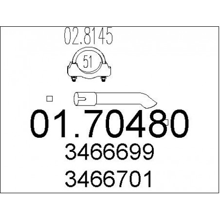 Tuyau d'échappement MTS