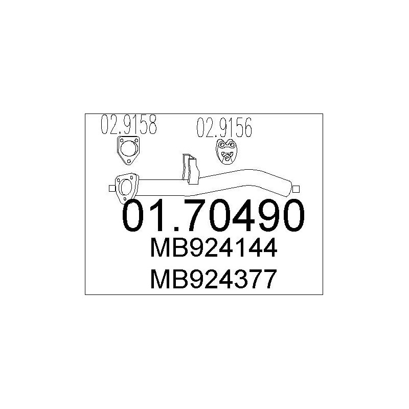 Tuyau d'échappement MTS