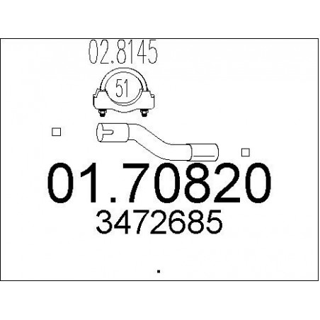 Tuyau d'échappement MTS