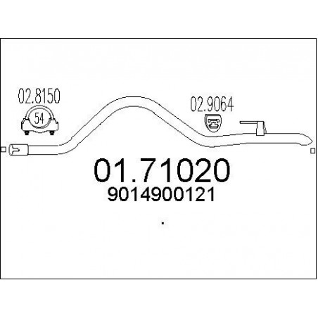 Tuyau d'échappement MTS