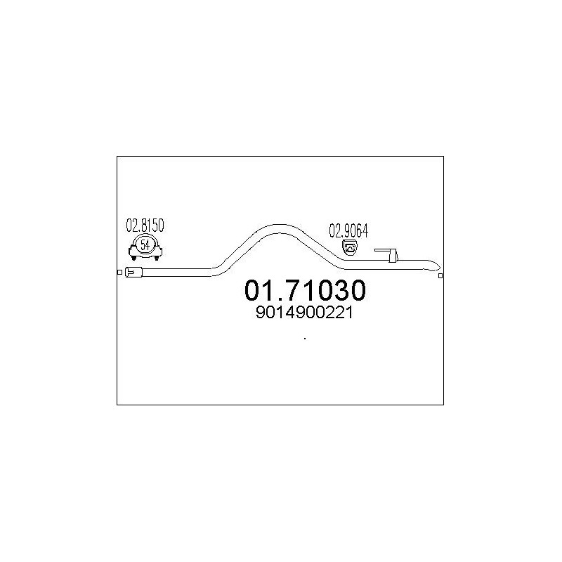 Tuyau d'échappement MTS